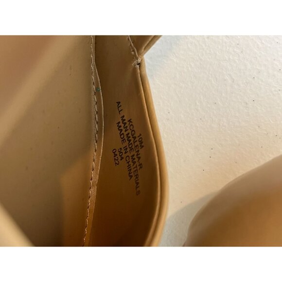 Calvin Klein Heels Womens 10 Shoes Pumps Faux Leather High Work Tan Nude Brown - Picture 12 of 15